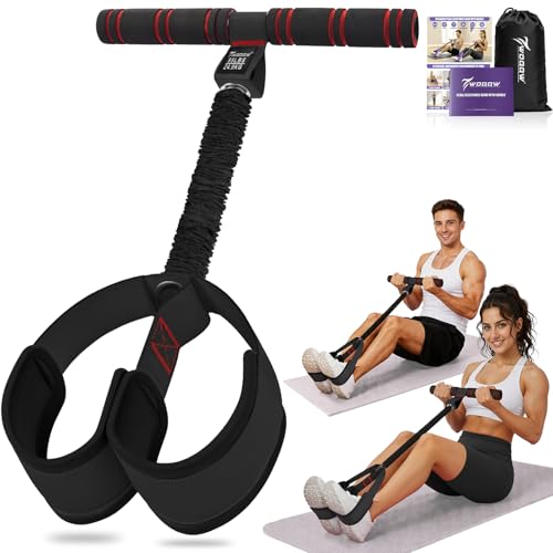 Foot Pedal Resistance Band with Handles & Non-Slip Pedals