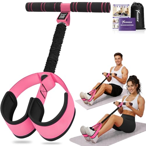 Foot Pedal Resistance Band with Handles & Non-Slip Pedals