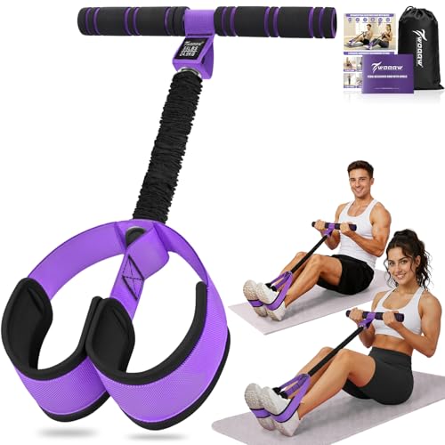 Foot Pedal Resistance Band with Handles & Non-Slip Pedals